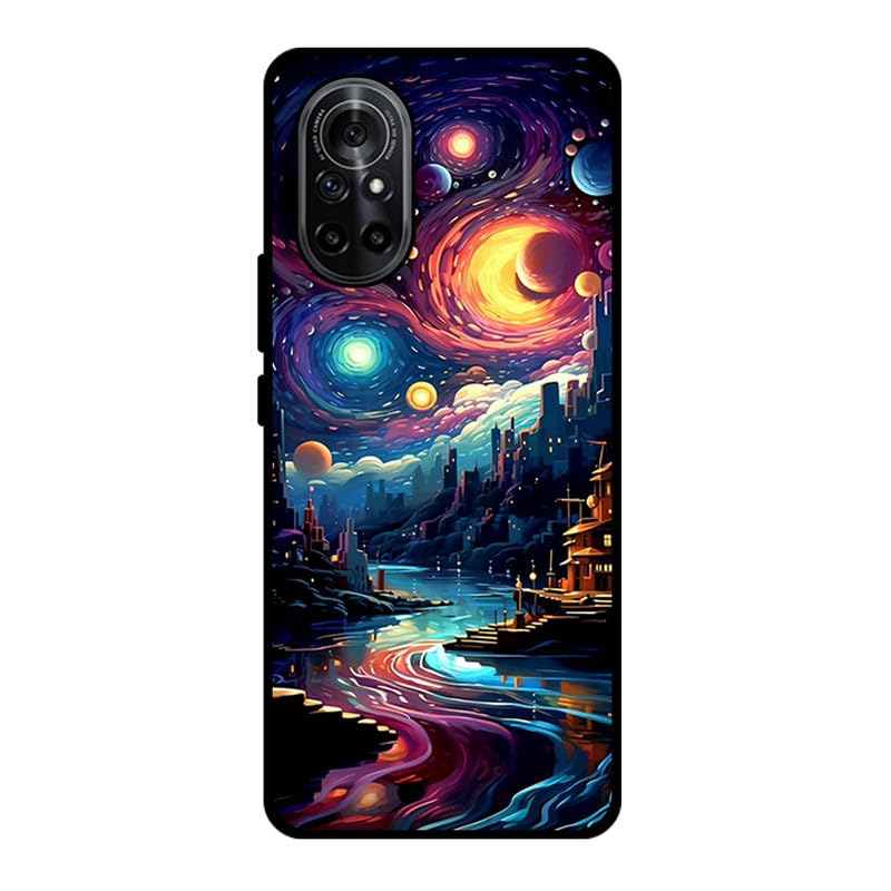 KARTXITAI Funda Case Compatible con Huawei Nova 8,Protectora de Cuerpo Completo con Tacto Suave y Sedoso,Carcasa de Silicona Cover,Gel Flexible,Regalo Original - Arquitectura