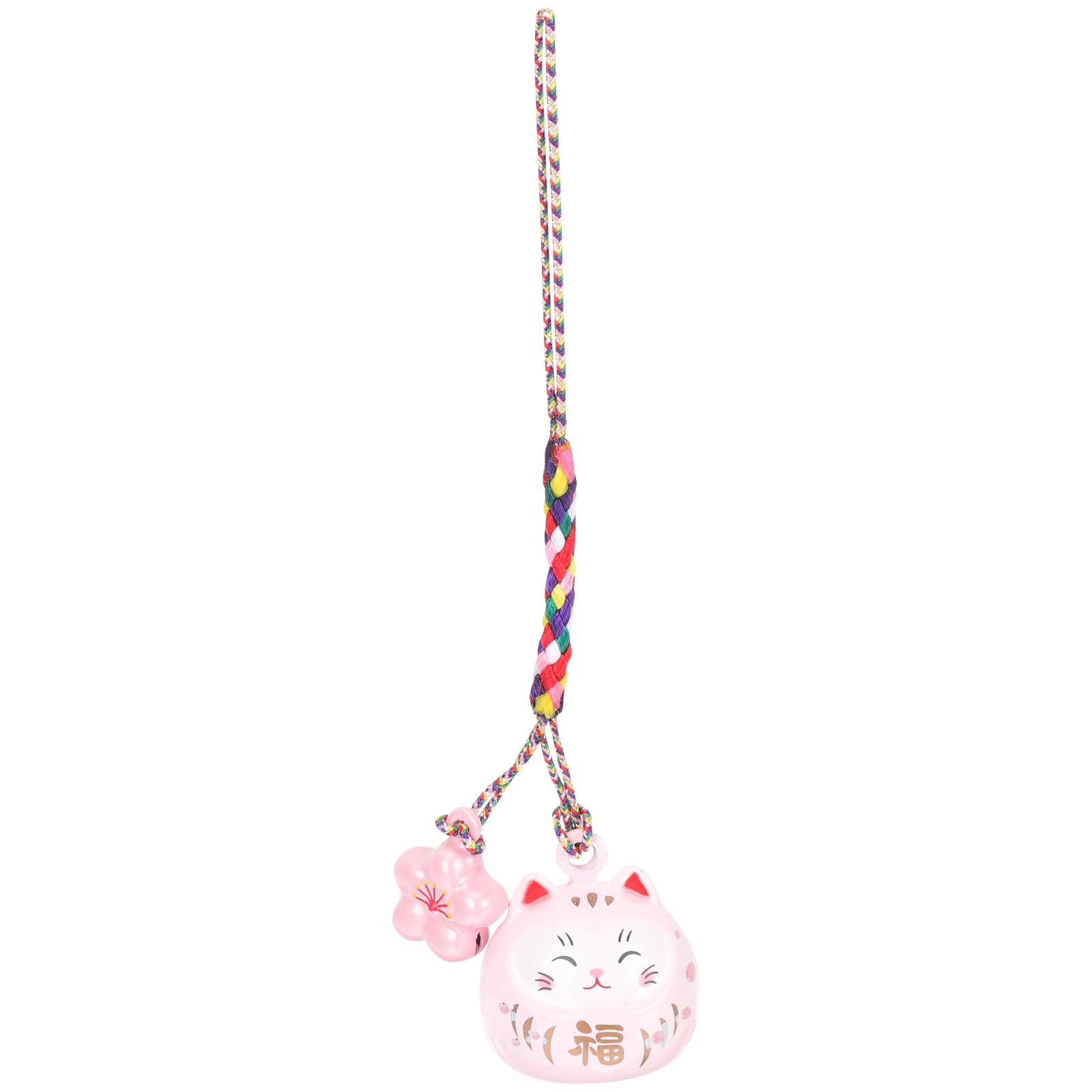 Cute Lucky Cat Pendant Japanese Fortune Lucky Japanese Maneki Neko Cat Hanging Pendant for Car Purse Bag Phone Charm