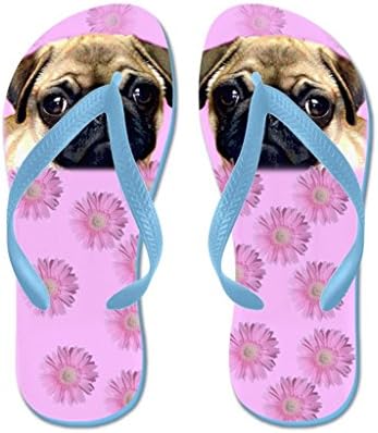 pug flip flops