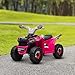 Aosom Kids ATV Quad Car, 6V Four-Wheeler for Kids with Forward Backward Function, Wear-Resistant Wheels for Toddlers Ages 18-36 Months, Pink