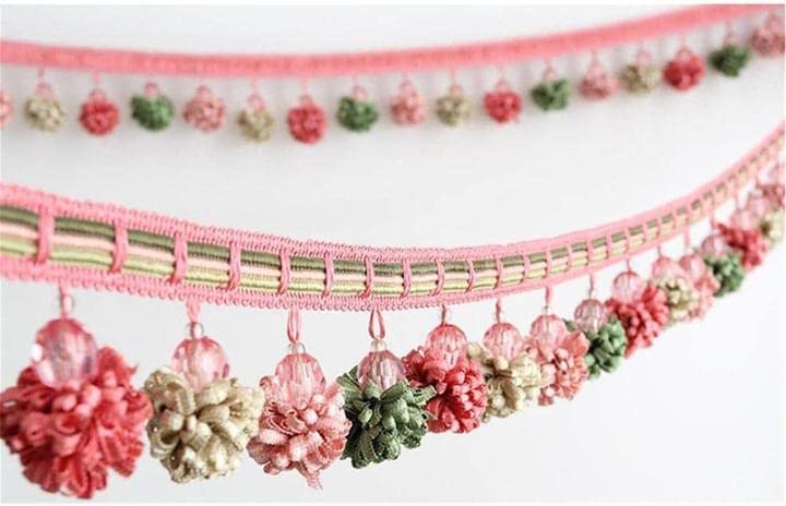 Ruban à franges tressées pour rideaux et loisirs créatifs de couture