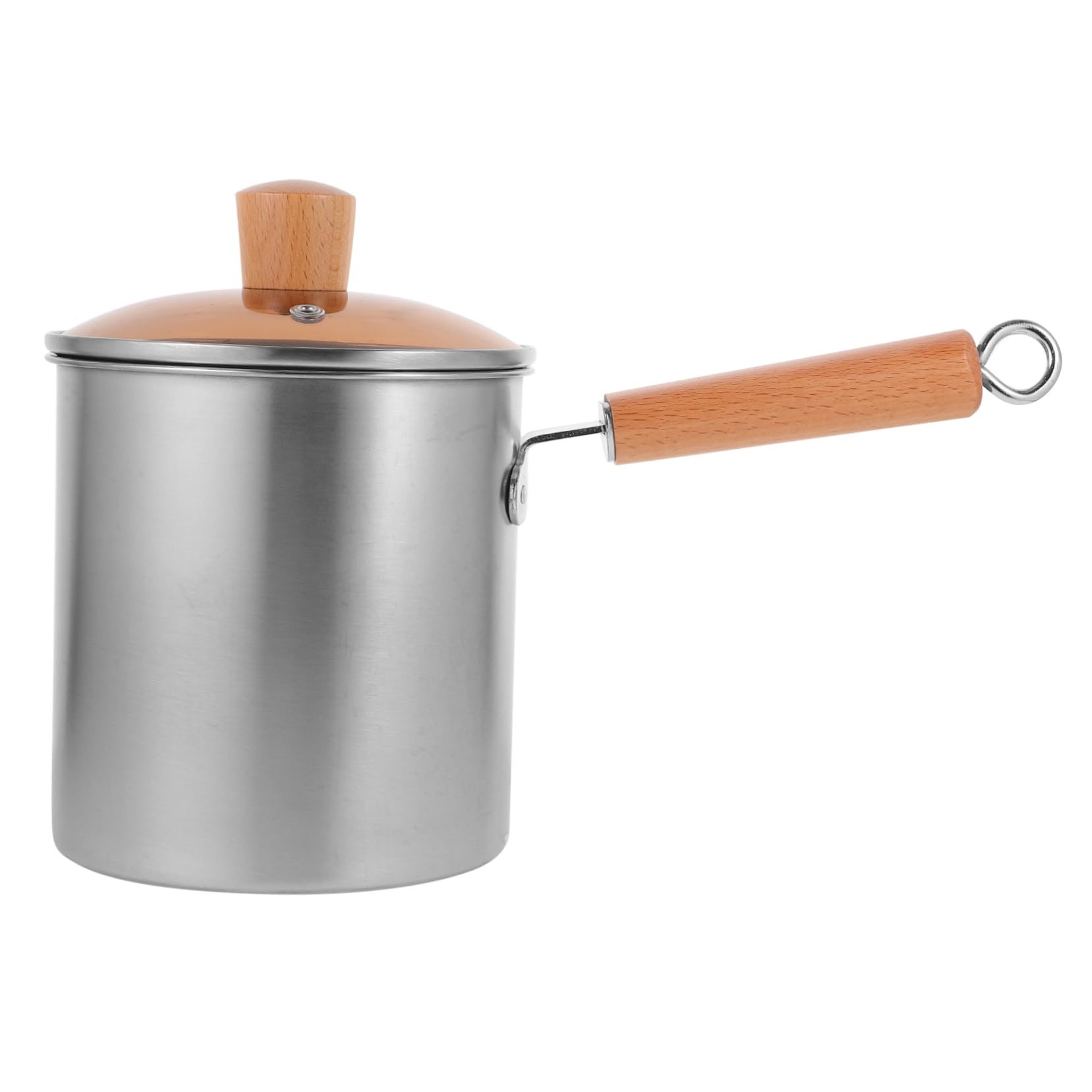 Ciieeo Stainless Steel Deep Fryer Large Capacity Household Frying Pot for Chicken and French Fries Metal Fryer with Handle for Home Cooking