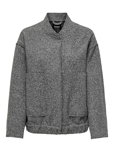 ONLY Onlgaia Boucle Bomber veste en maille bouclée douce et chaude