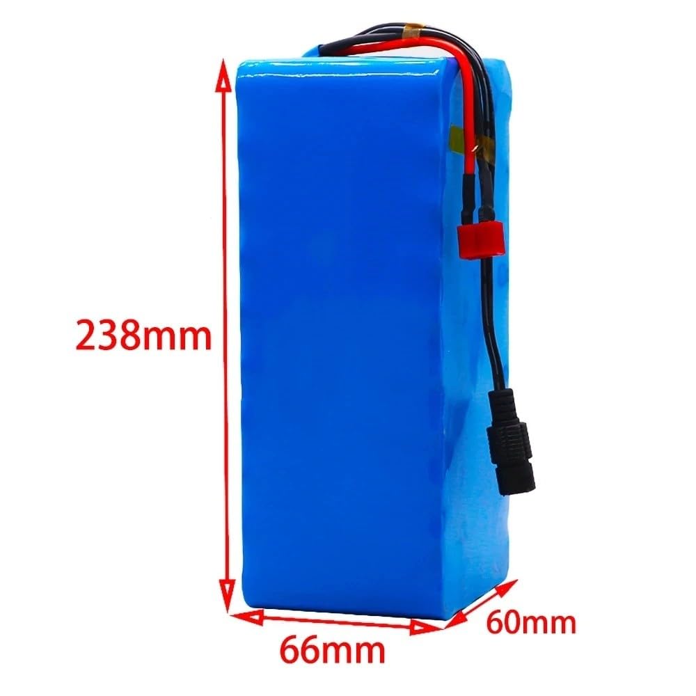 Batería de Litio 48V y 20Ah con Cargador, Recargable for Bicicleta eléctrica Scooter eléctrico(XT30+JST)