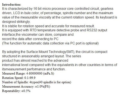 GOWE Digital viscosímetro viscosidad Meter 4 – 80000000 mpa. s