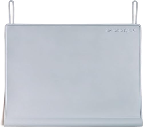 The Table Tyke Table Tyke - Mantel individual de silicona para bebé con parachoques de borde de dentición, tapete impermeable para niños pequeños