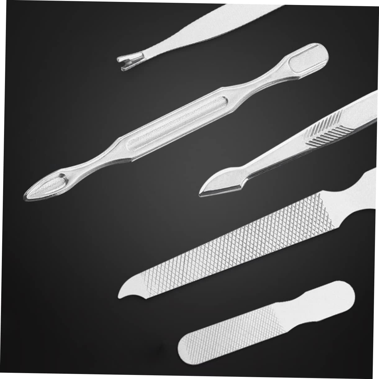 Set Tagliaunghie 21 Pezzi in Acciaio Inox Marrone Ergonomico | Taglio Rapido e Sagomatura Precisa, Kit Mani e Piedi, Adatto a Famiglia e Amici