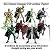 BOZOBO 8pcs T13 Action Figures Assembly Required，DIY Multi-Colored Titan 13 Action Figure Set with Medieval Knight Style，3D Printed Multi-Jointed Movable T 13 Dummy Action Figure for Kids & Adults