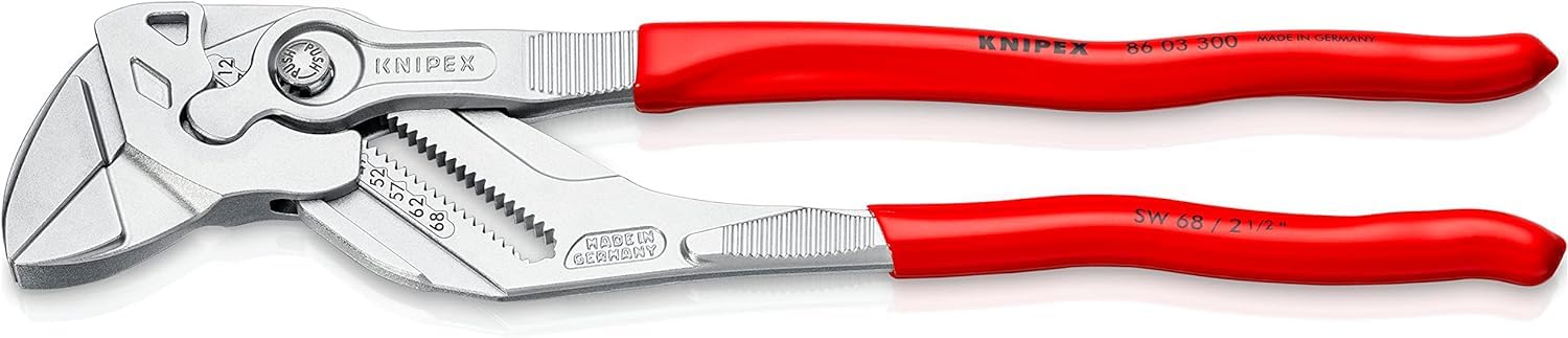 Knipex 86 03 300 Sb Pliers Wrench Pvc Grip 300mm60mm Capacity Kpx8603300 from B&Q