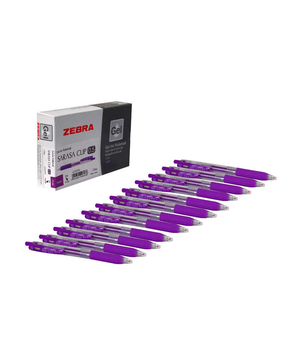 Zebra Sarasa Clip Gelstift 0,7 Mm In Violett – Schnelltrocknend & Wischfest