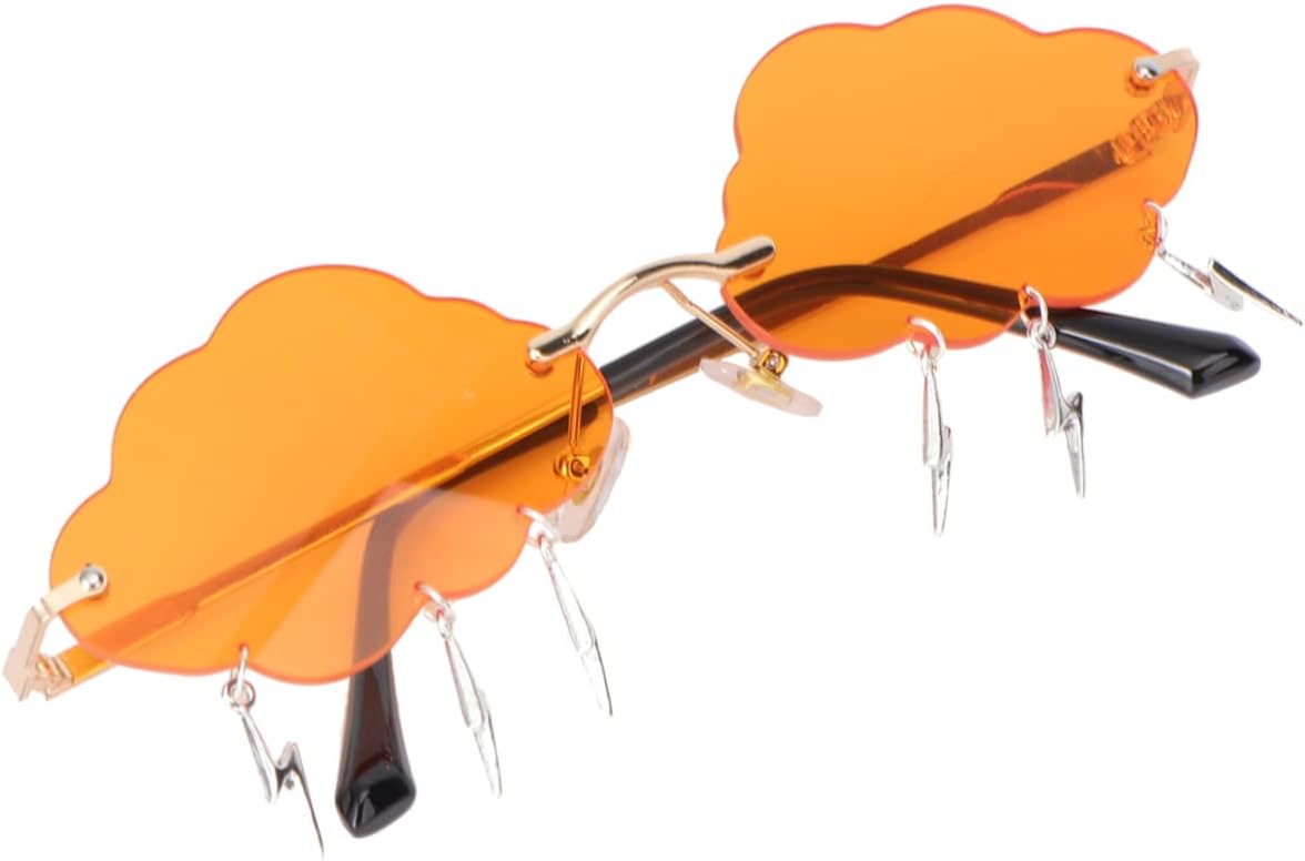 GAROZATION 1 Pair Cloud Sunglasses Party Cloud Glasses Cloud Shaped Shades Unique Glasses Funny Glasses Cloud Tear Sunglasses Fashion Glasses Specila Glasses Luxury Sunglasses Stylish Glasses