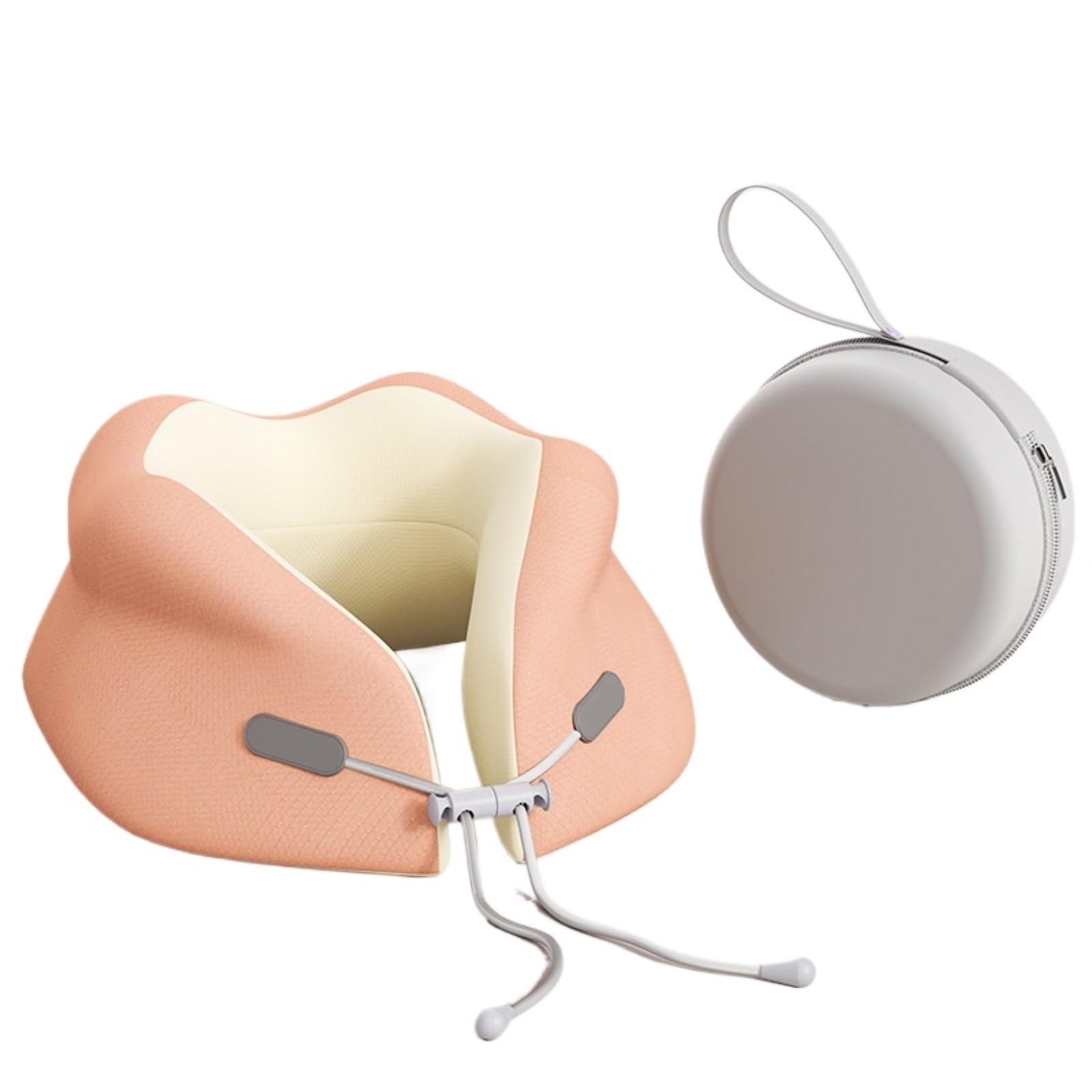 Compact Coussin De Voyage L'oreiller Cervical Ajustable en Forme De U Peut Être Rangé Manière À Facilement Transporté Avion Adultes Bureau(Grün)