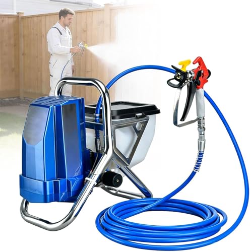 Pulverizador De Pintura 1800 W, Pulverizador Sin Aire Portátil De 6,5L Máquinas Pintura Airless 2 L/min para Muebles, Techos Y Paredes Interiores, Y Aplicaciones De Pintura Interior Y Exterior