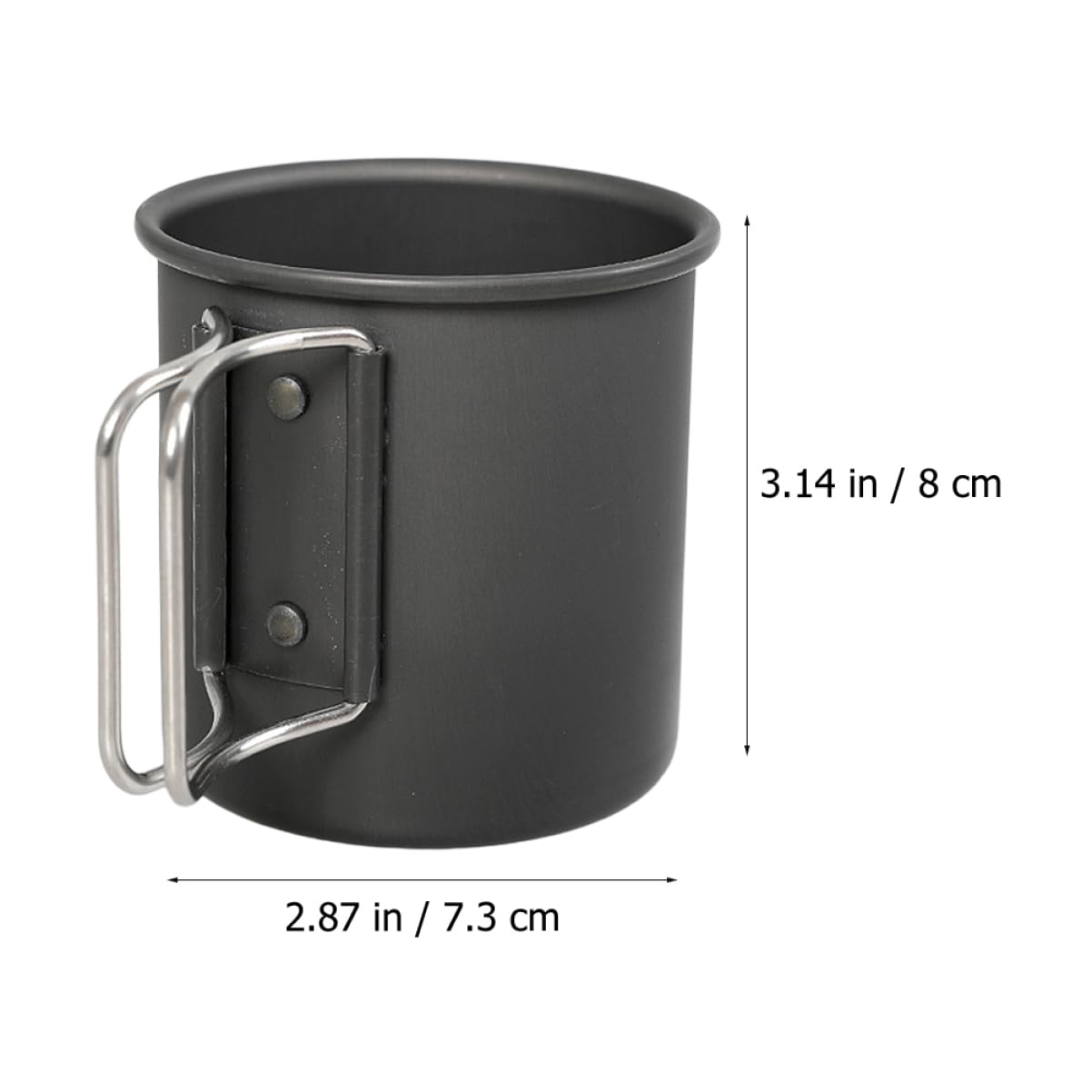 Toddmomy 2piezas Taza De Camping Plegable De Aluminio Vaso Multifuncional Para Bebidas Café y Agua Accesorio Ligero Para Actividades Al Aire Diseño Práctico y Fácil De Limpiar