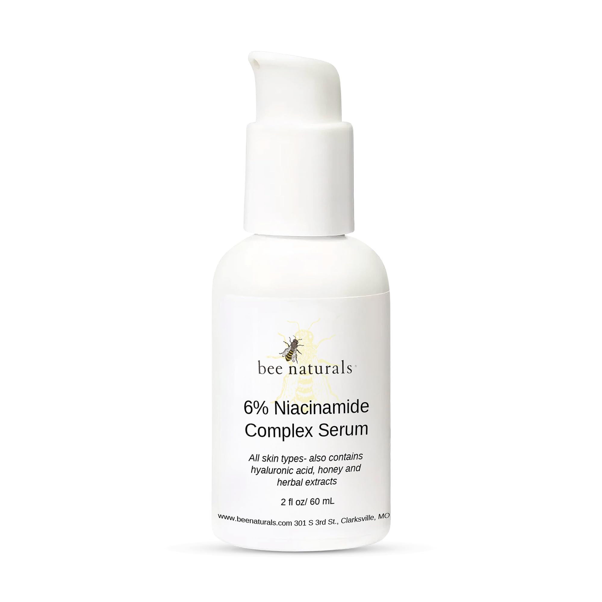 6% Niacinamide Complex Serum for Face with Hyaluronic Acid & Honey, Reduced Potential for Irritation, Pore Minimizer, Hydrating Facial Serum for Skin Even Tone – Anti-Aging for All Skin Types 2 fl oz