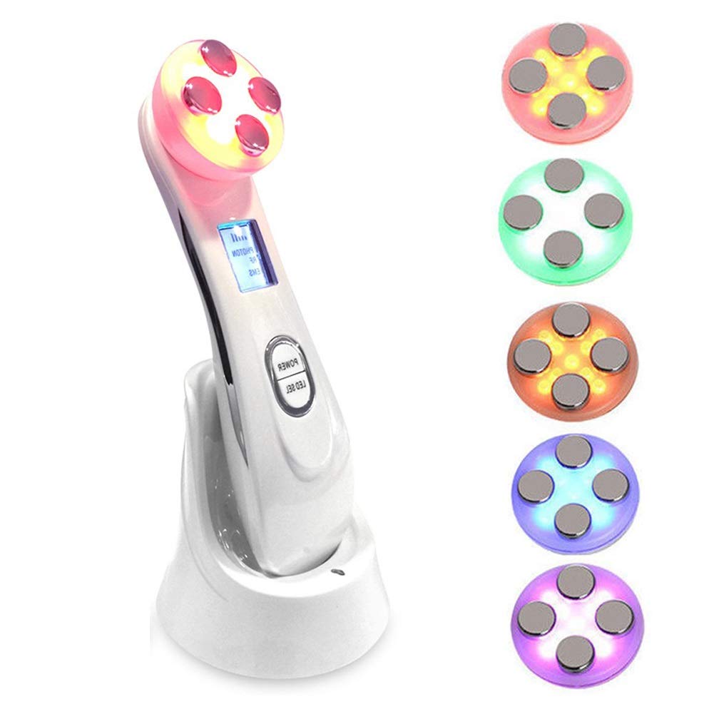 RF Radio Frequency Facial Machine, EMS Skin Care Device for Anti-Aging Face Lifting Tighten Wrinkle Removal Face Tighten Skin Care for Body and Face Beauty Device