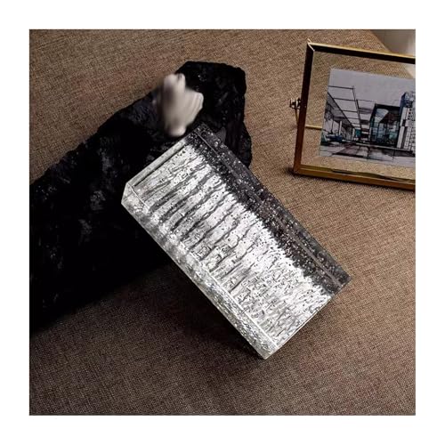 ZNQNDSR Bloque de Vidrio Bloque De Vidrio Transparente Rectangular De Alta Transparencia, Ladrillos De Cristal para Interiores, Baldosas De Vidrio para Oficinas, Bares Y Hoteles.(1PCS)