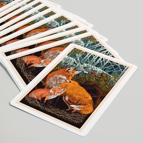 Fox and Kit, 52 cartas para adulto, tamaño póker miniatura 5