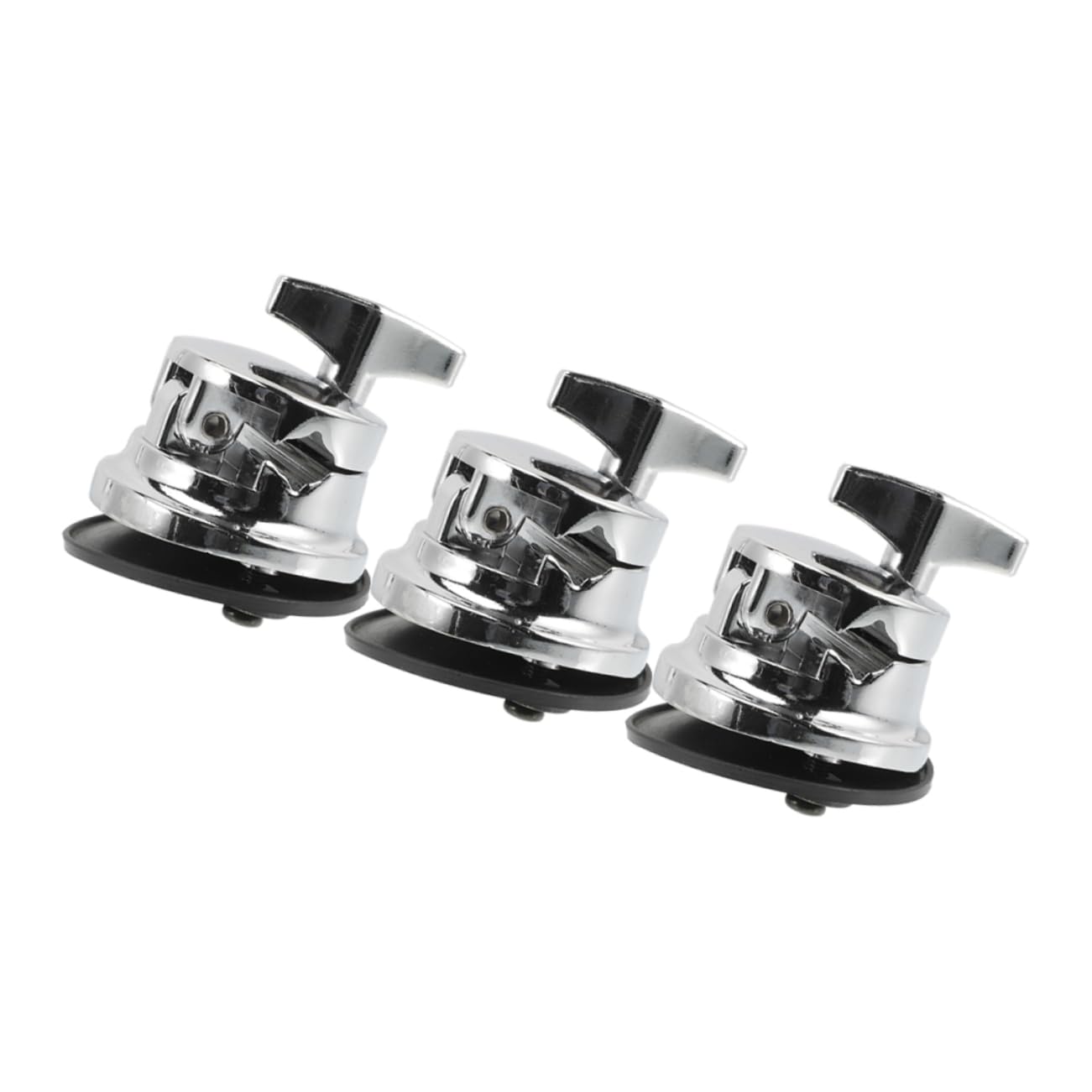 COSMEVIVI 3pc Drum Mounting Base Secure Drum Leg Suspension System for Use Alloy Metal Drum Stand Hardware