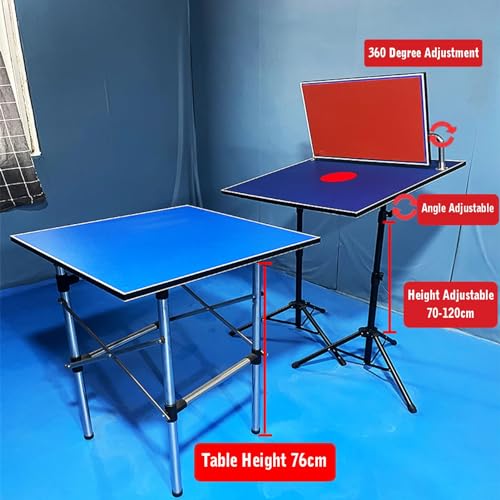 Pingpong-Tisch, Tischtennis-Returnboard, 6-teilig, Gummiball-Returner, Tischplatte, stehendes Tischtennis-Returnboard, Indoor-Trainingsgerät – Bild 4