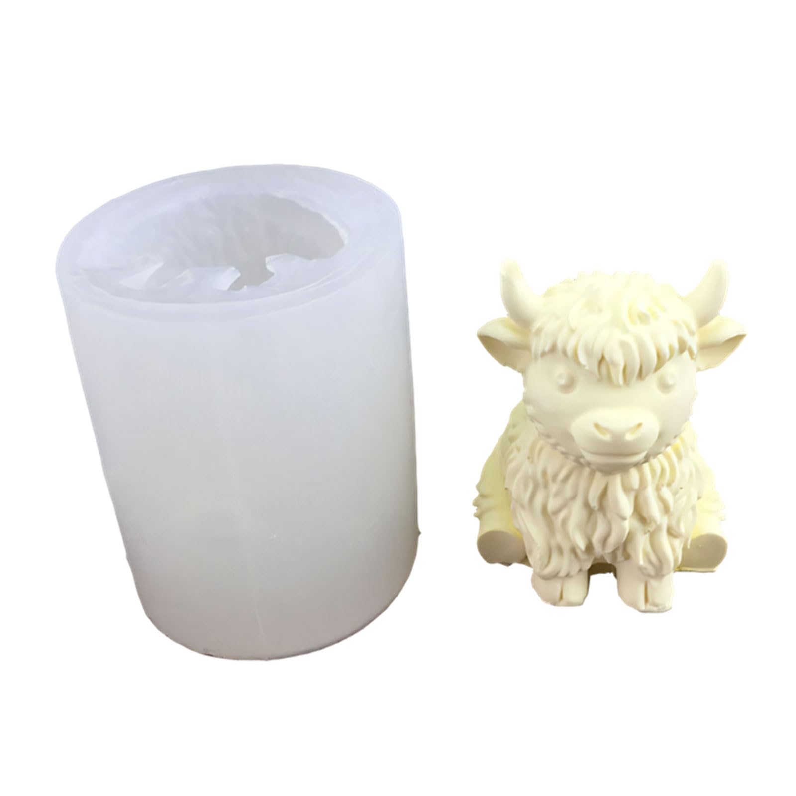 Realistic Highlands Cow Silicone Molds for Craft Chocolate Making Cake Decorating and Resin Crafting Activity Silicone Baking Molds