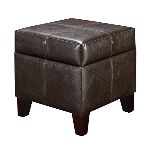 Dorel Living Storage Ottoman, Small, Espresso #TOP2