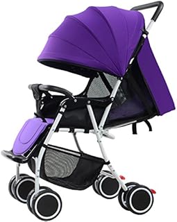 Cochecito De Bebé Cochecito Multifunción Plegable Ultra Ligero Puede Sentarse Reclinado Verano Trolley Para Niños Morado