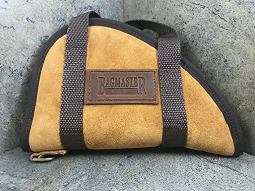 Bagmaster Leather Handle Pistol Case for .32 .380 Handguns and Revolvers - LHPC2