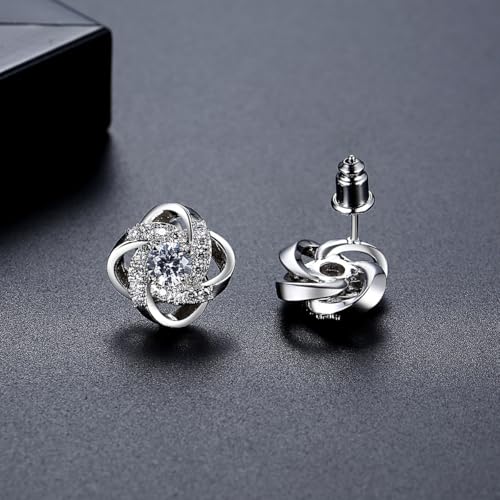 Boucles d'oreilles géométriques moissanite pour un style décontracté chic - 6
