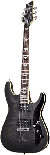 Schecter Guitarra eléctrica Omen Extreme-6 color negro transparente