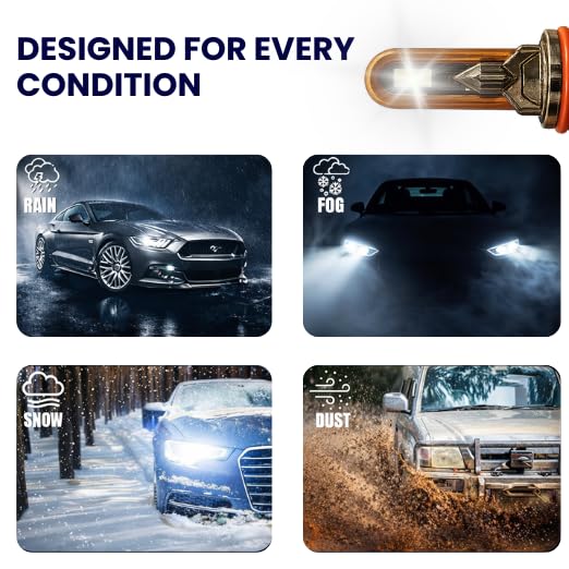 Image of LED Headlight Bulbs, 40000 Lumens, 6500K White, 400W, H4 Size, Universal Fit, 2 Pack