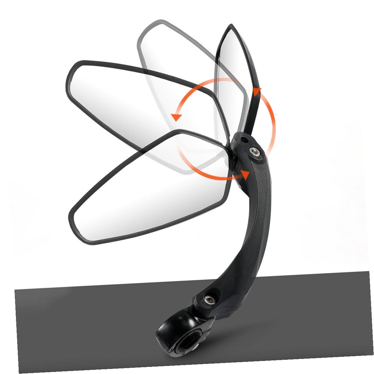BESPORTBLE 2pezzi Specchietto Retrovisore Per Bici Accessorio Pratico Per Mountain Bike e Ciclisti Installazione Facile Senza Strumenti Sicurezza e Visibilità Ottimale Design Compatto e