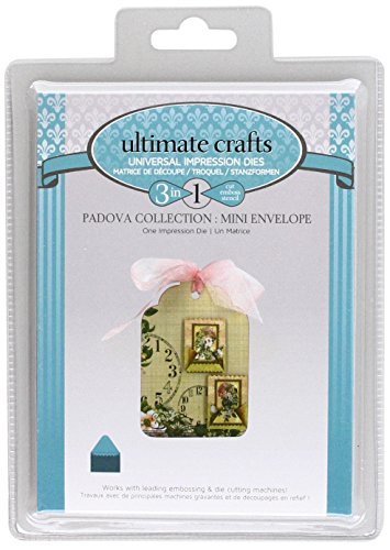 Ultimate Crafts Padova Impression Die - Mini Envelope, Black, 20 x 14.2 x 0.8 cm