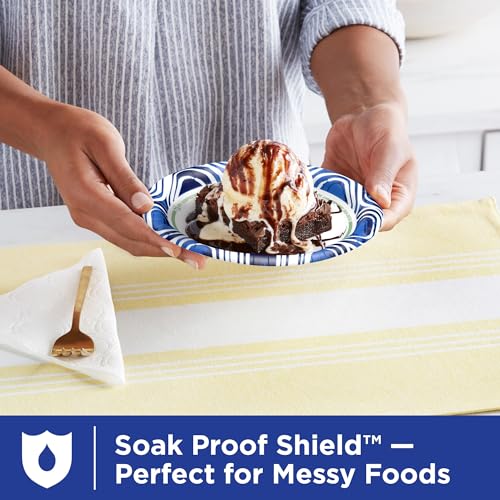 Image of Dixie Ultra, Small Paper Plates, 6 7 /8 inch Inch, 44 Count, 3X Stronger*, Heavy Duty, Microwave-Safe, Soak-Proof, Cut Resistant, Disposable Plates For Heavy, Messy Meals