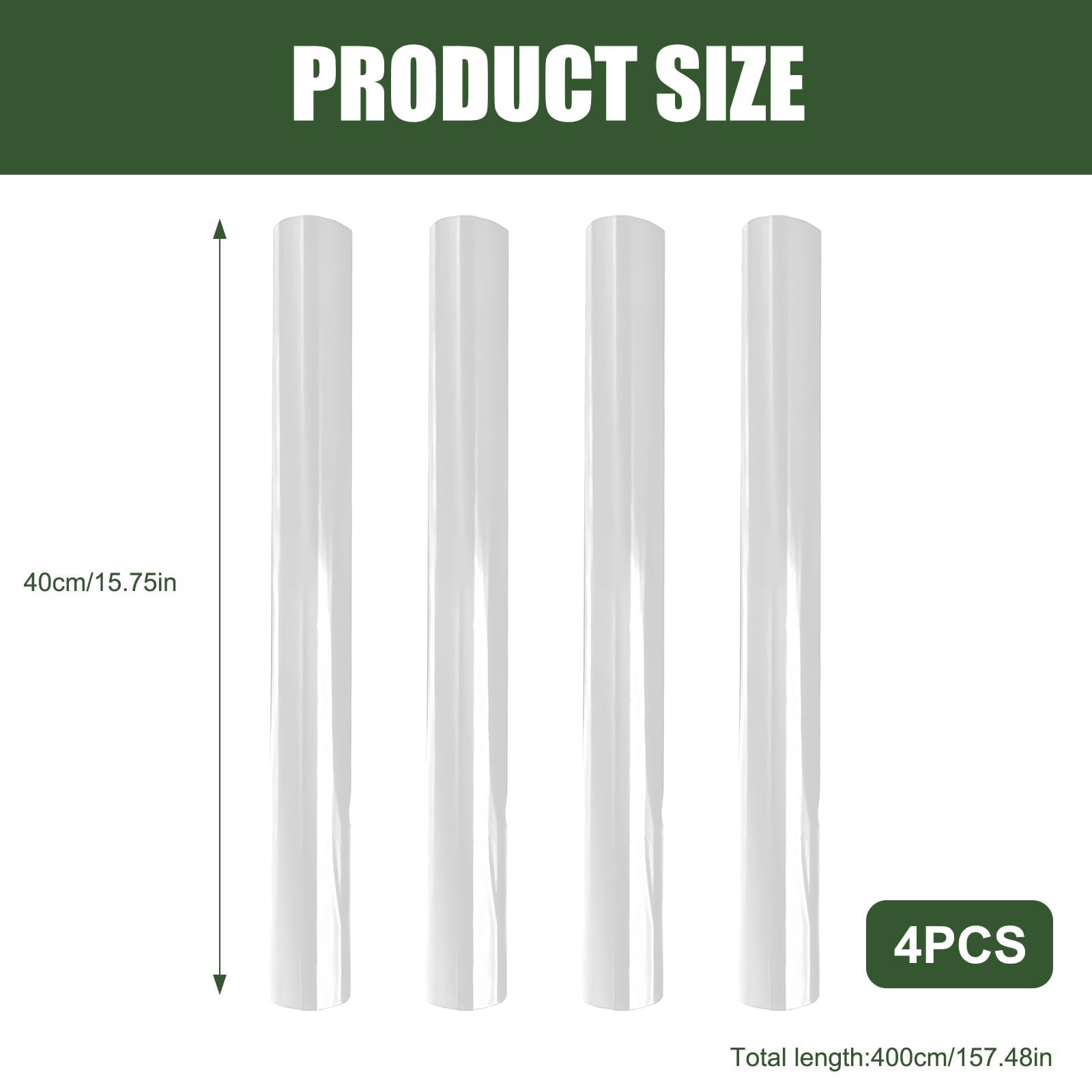 4 Rotoli da Pellicola Adesiva Trasparente, Pellicola Protettiva Pareti Elettrostatica, 40 * 200 Cm, Adesivi Elettrostatici, Antimacchia e Antispruzzo, Adatti per Cucine, Mobili, Uffici e Scuole