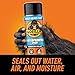 Gorilla Waterproof Patch & Seal Rubberized Sealant Spray, Black, 16 Ounce (Pack of 2) - Seals Out Water, Air, and Moisture