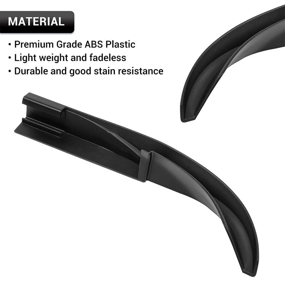 ABS Hardtop Rain Diverter Rainwater Gutter Extensions Rain Deflector dla Jeep Wrangler JK JKU 2007-2017, akcesoria zewnętrzne