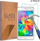[2 Pack] Samsung Galaxy Grand Prime Screen Protector, NOKEA [Tempered Glass] with [9H Hardness] [Crystal Clear] [Easy Bubble-Free Installation] [Scratch Resist] (for Galaxy Grand Prime)