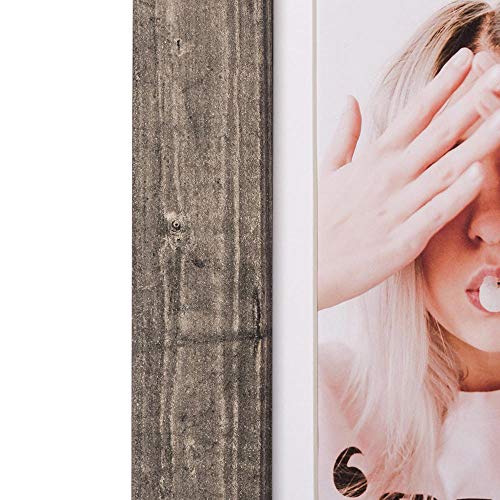 Scholartree Wide Molding 5X7 Picture Frame Set Of 3, Made Of Hd Glass Display Picture 4X6 With Mat, Dark Brown Rustic Wooden Photo Frames For Wall Mounting And Table Top #TOP3