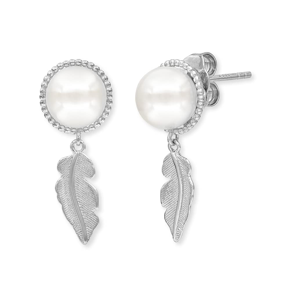 Engelsrufer Orecchini Donna In Argento Sterling Con Perla Di Conchiglia 10 Mm | Glory Of Pearls | Senza Nichel - Anallergici - 4