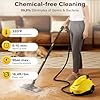 KROQO Multi-Purpose Steam Cleaner, Heavy-Duty Handheld Steam Mop with 23 Accessories, Steamer Cleaning Removes Stubborn Stains on Tile Grout Hardwood, Living Room, Kitchen, Bathroom