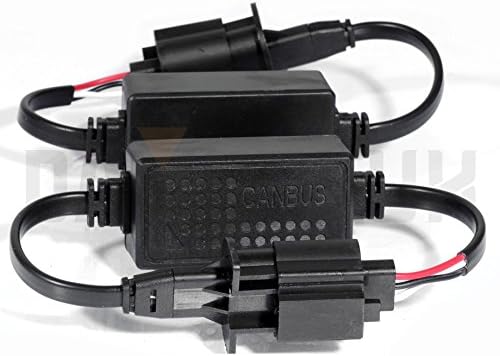 H13 LED Headlight Canbus Error Free Anti Flicker Resistor Canceller Decoder, 2pc (Not for Dodge and Jeep)