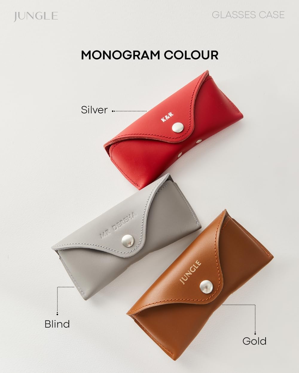 Personalized Genuine Leather Sunglasses Case, Hard Glasses Cases for Men and Women