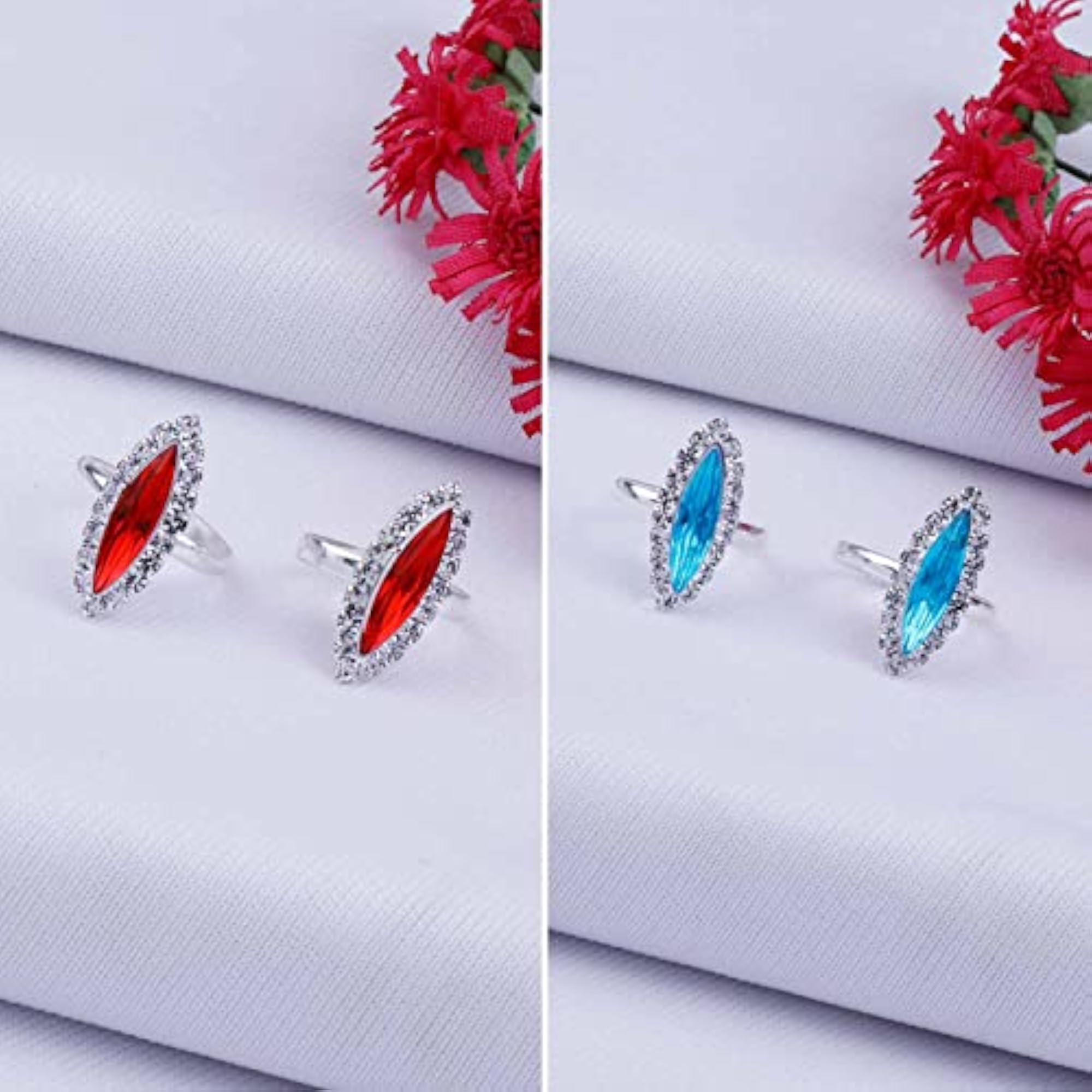 2 Pair Adjustable Silver Plated Bichhiya Toe Rings