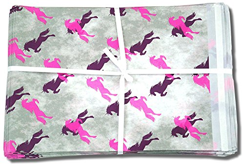 Poly Mailers, Unicorn Mailer Bags, 10x13, 100 Ct, Designer Print Packaging and Shipping Envelopes with Self Seal Flap
