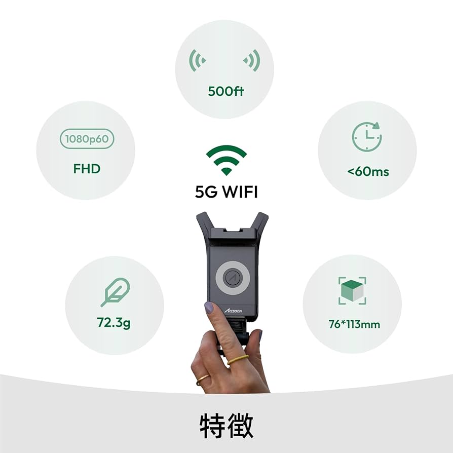 Amazon | 【Accsoon公式ストア】Accsoon Mini CineView Nano無線