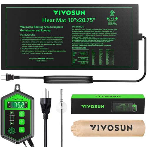 VIVOSUN 10'x 20.75' Seedling Heat Mat and Digital Thermostat...
