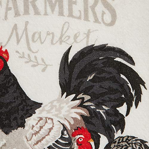 Kay Dee Designs Farmer's Market Rooster Terry Kitchen Towel, 16" X 26", Various #TOP3