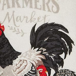Kay Dee Designs Farmer's Market Rooster Terry Kitchen Towel, 16" x 26", Various Kay Dee Designs Farmers Market Rooster Terry Kitchen Towel 16 x 26 Various
