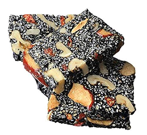 HelenOu666 Freshly Made Black Sesame Walnut Red Jujube Cake 500g/17.6oz